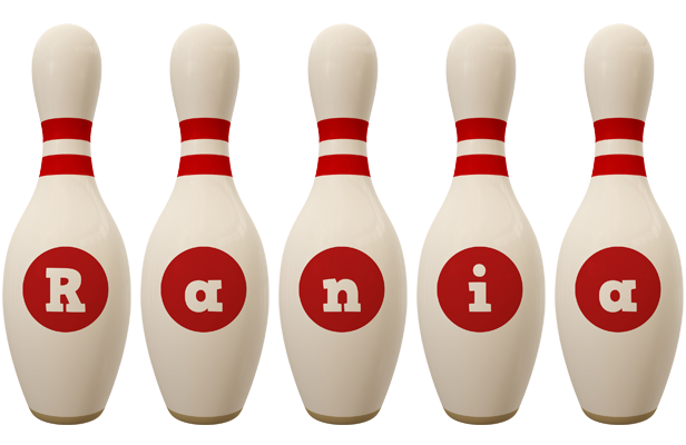 Rania bowling-pin logo