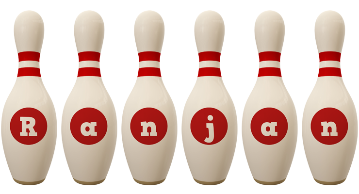 Ranjan bowling-pin logo