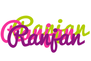 Ranjan flowers logo