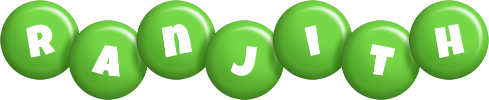 Ranjith candy-green logo