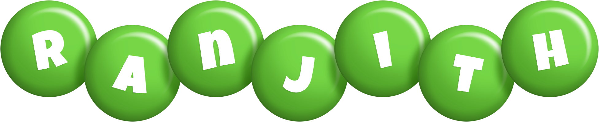 Ranjith candy-green logo