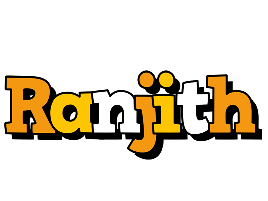Ranjith cartoon logo