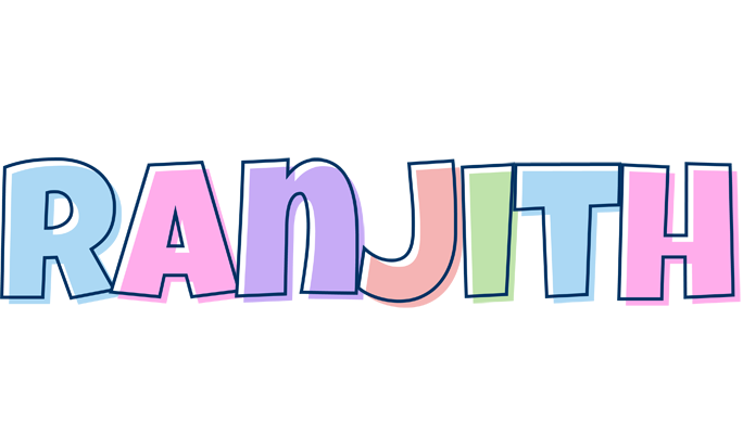 Ranjith pastel logo