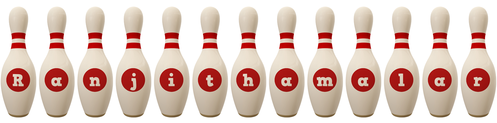 Ranjithamalar bowling-pin logo
