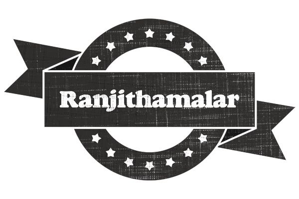 Ranjithamalar grunge logo