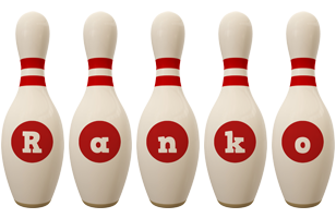 Ranko bowling-pin logo