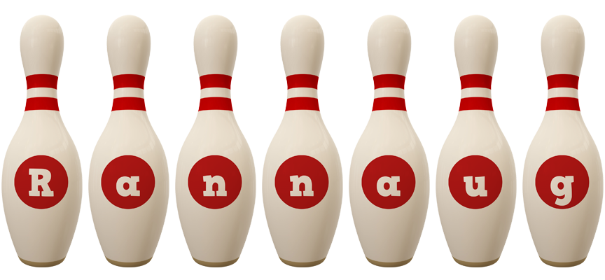 Rannaug bowling-pin logo