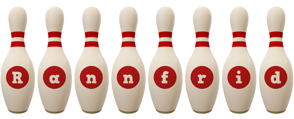 Rannfrid bowling-pin logo