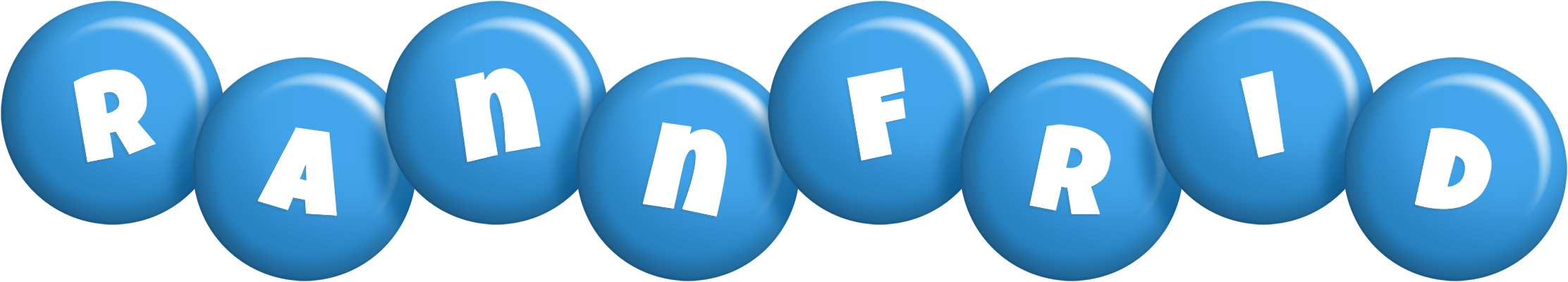 Rannfrid candy-blue logo