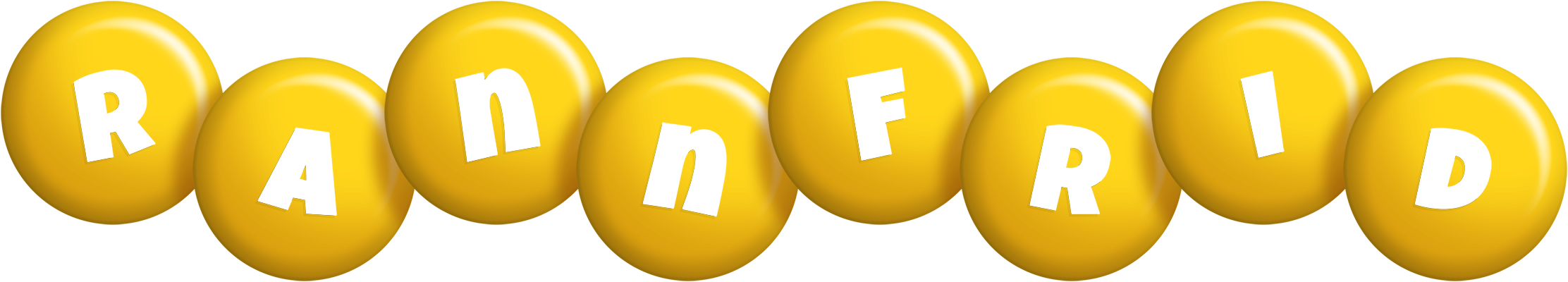 Rannfrid candy-yellow logo