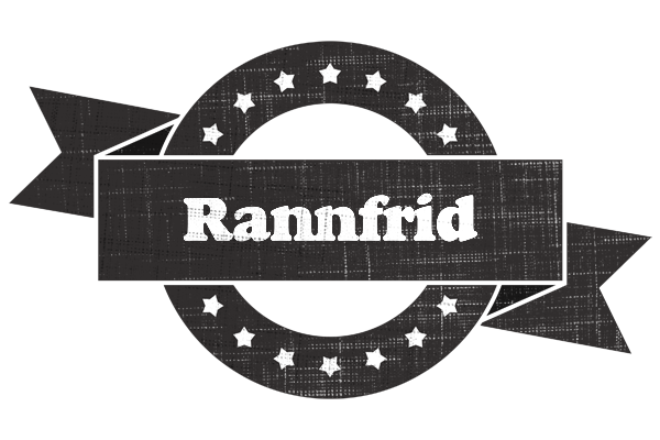 Rannfrid grunge logo