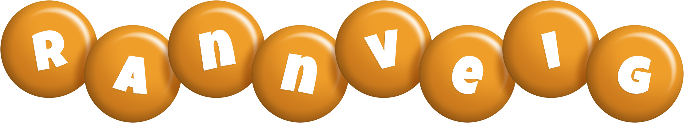 Rannveig candy-orange logo