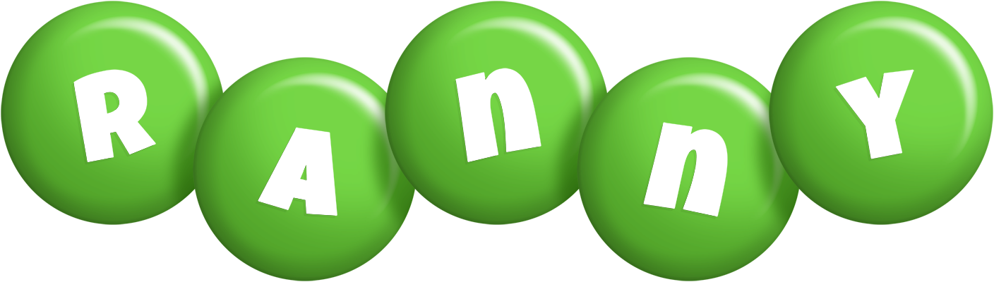 Ranny candy-green logo