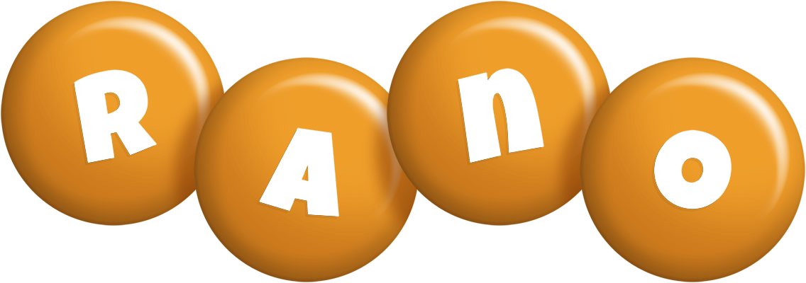 Rano candy-orange logo