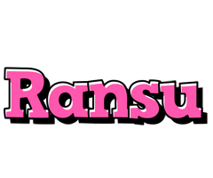 Ransu girlish logo