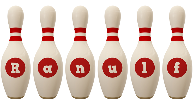 Ranulf bowling-pin logo