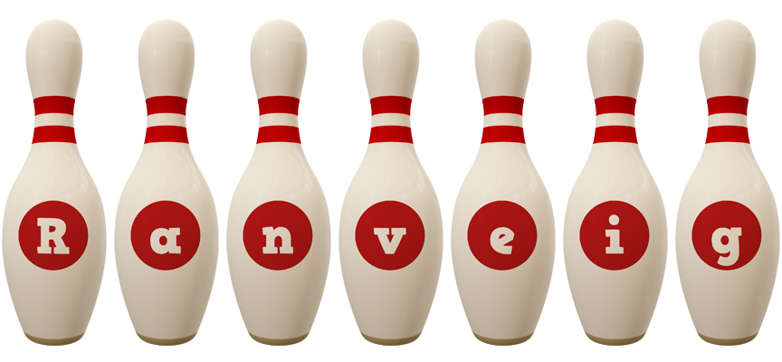 Ranveig bowling-pin logo