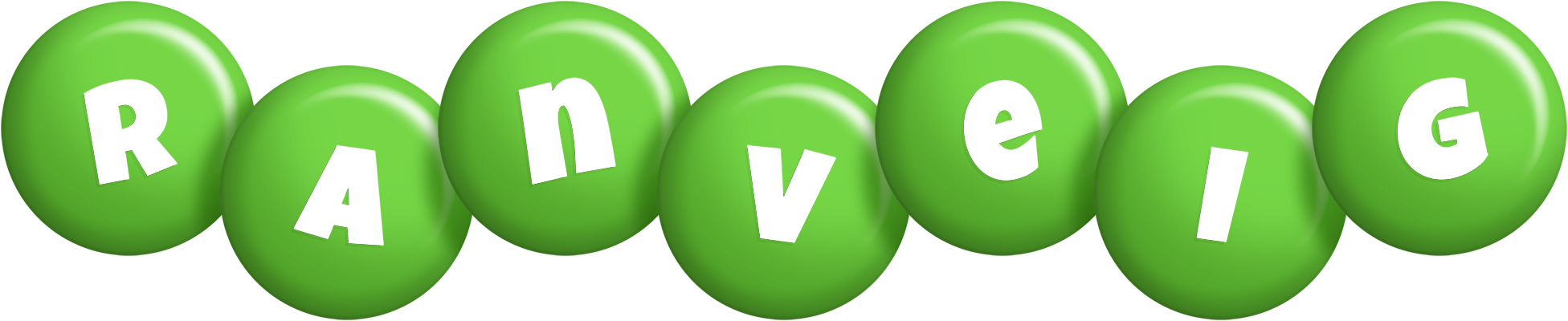 Ranveig candy-green logo