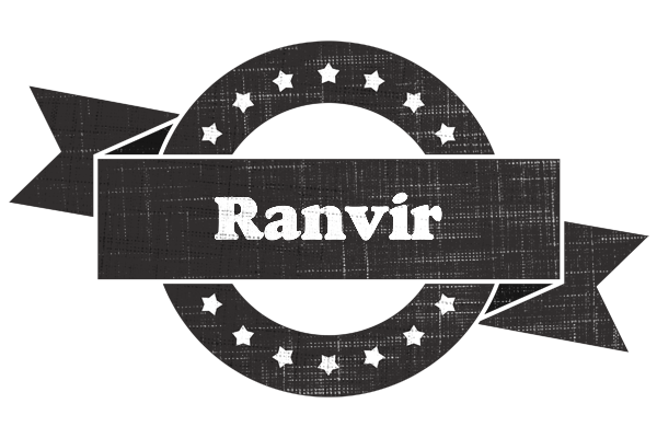 Ranvir grunge logo