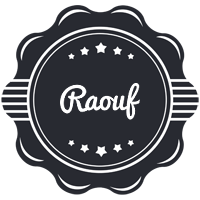 Raouf badge logo