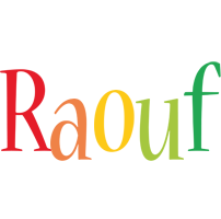 Raouf birthday logo