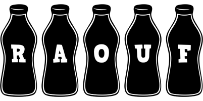 Raouf bottle logo