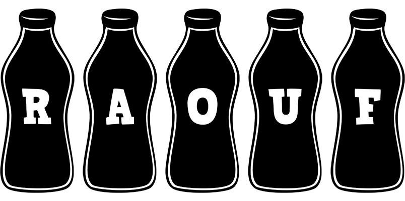 Raouf bottle logo