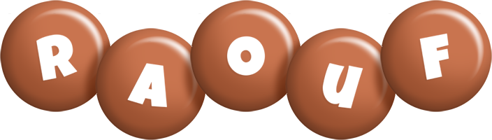 Raouf candy-brown logo