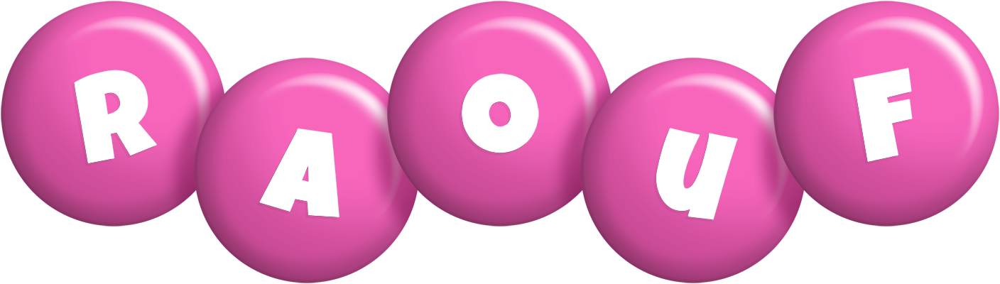 Raouf candy-pink logo