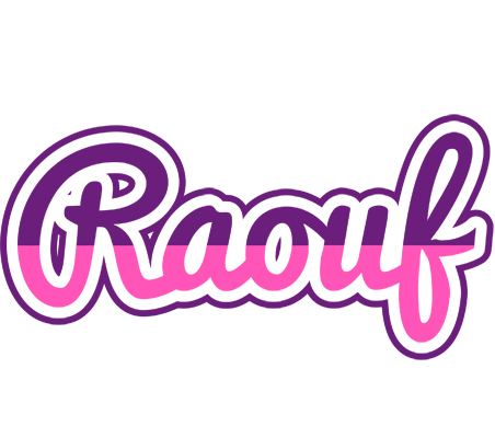 Raouf cheerful logo