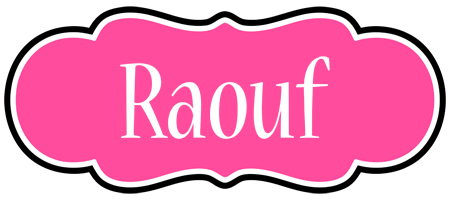 Raouf invitation logo