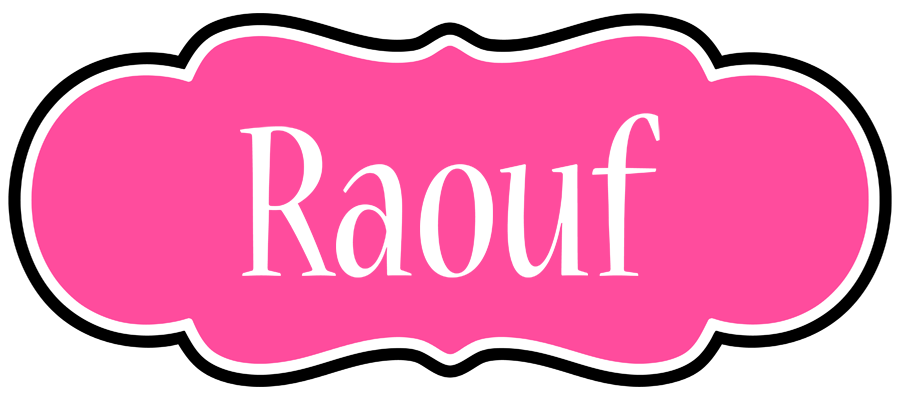 Raouf invitation logo