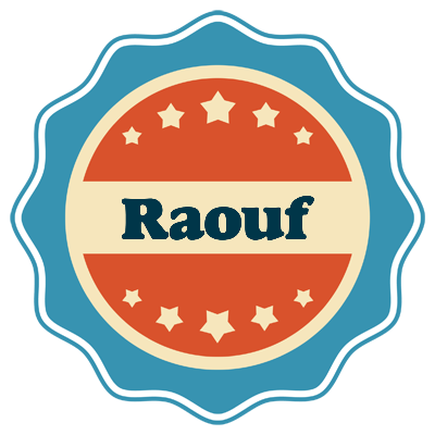 Raouf labels logo