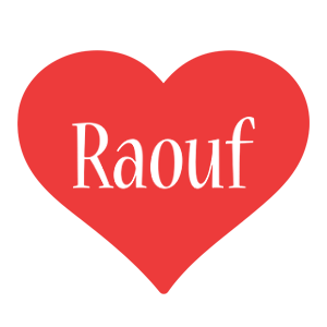 Raouf love logo