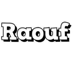 Raouf snowing logo