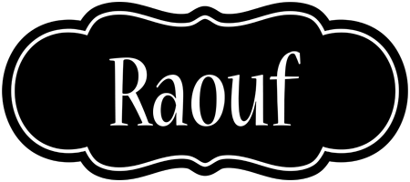 Raouf welcome logo