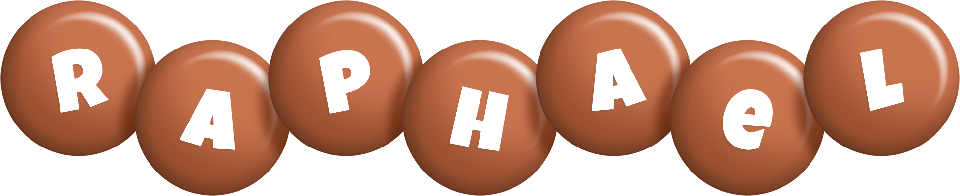 Raphael candy-brown logo