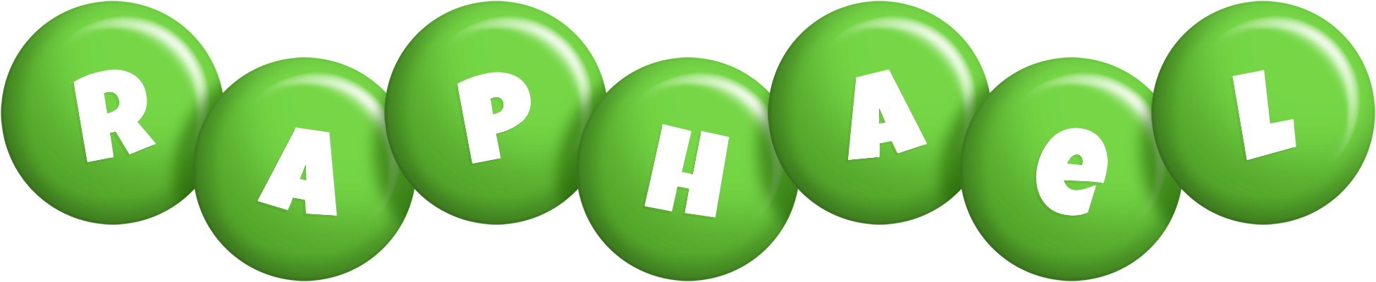 Raphael candy-green logo
