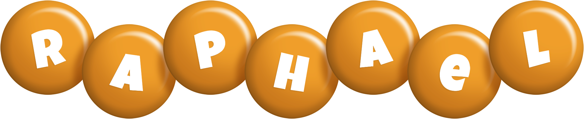 Raphael candy-orange logo