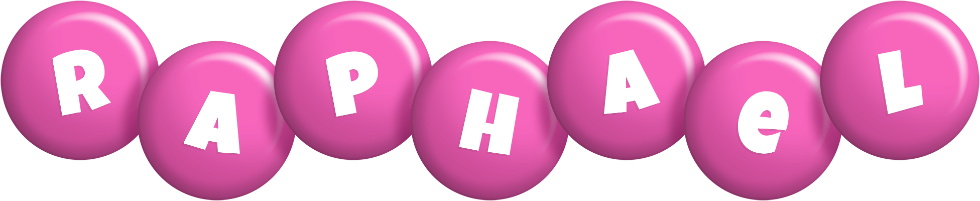 Raphael candy-pink logo