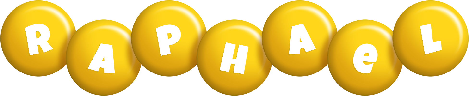 Raphael candy-yellow logo