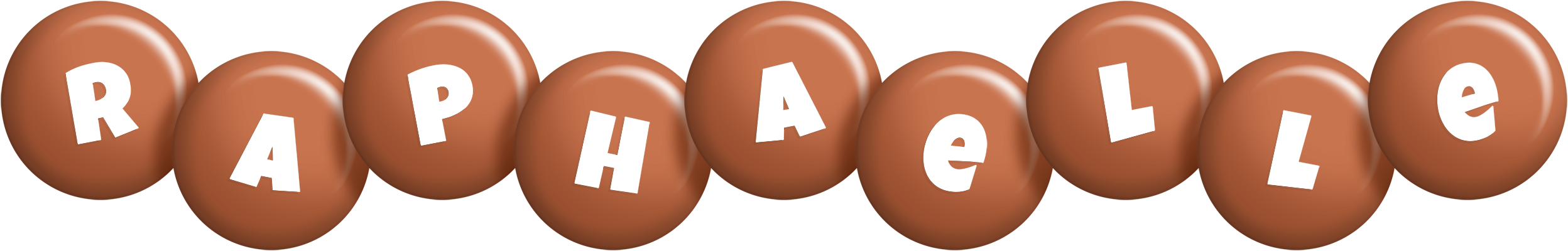 Raphaelle candy-brown logo