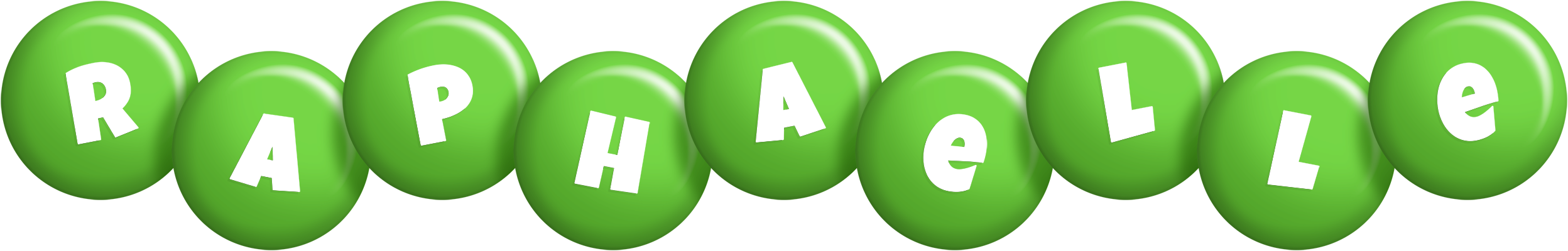 Raphaelle candy-green logo