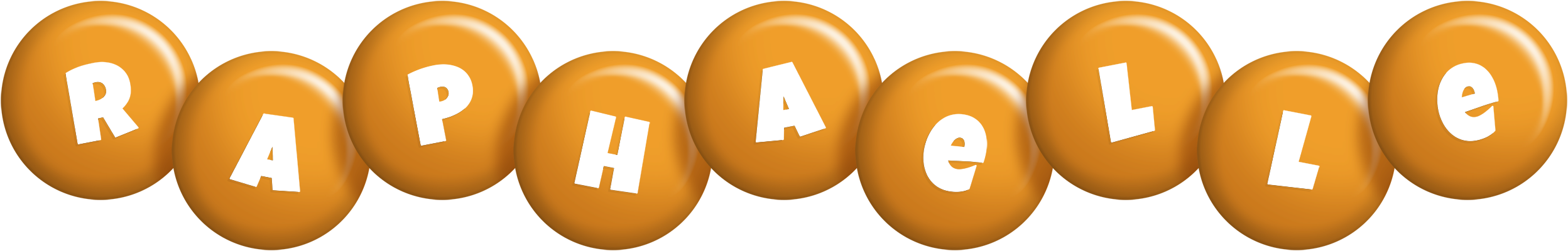 Raphaelle candy-orange logo