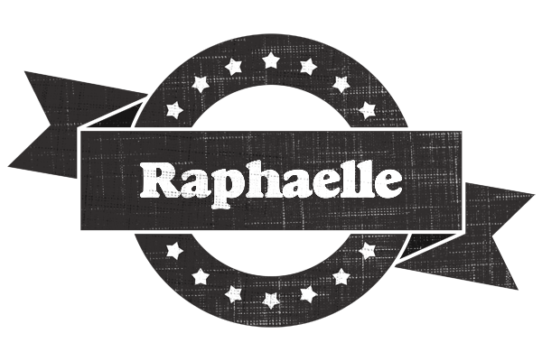 Raphaelle grunge logo