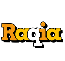 Raqia cartoon logo