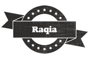 Raqia grunge logo