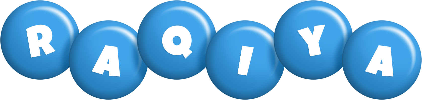 Raqiya candy-blue logo