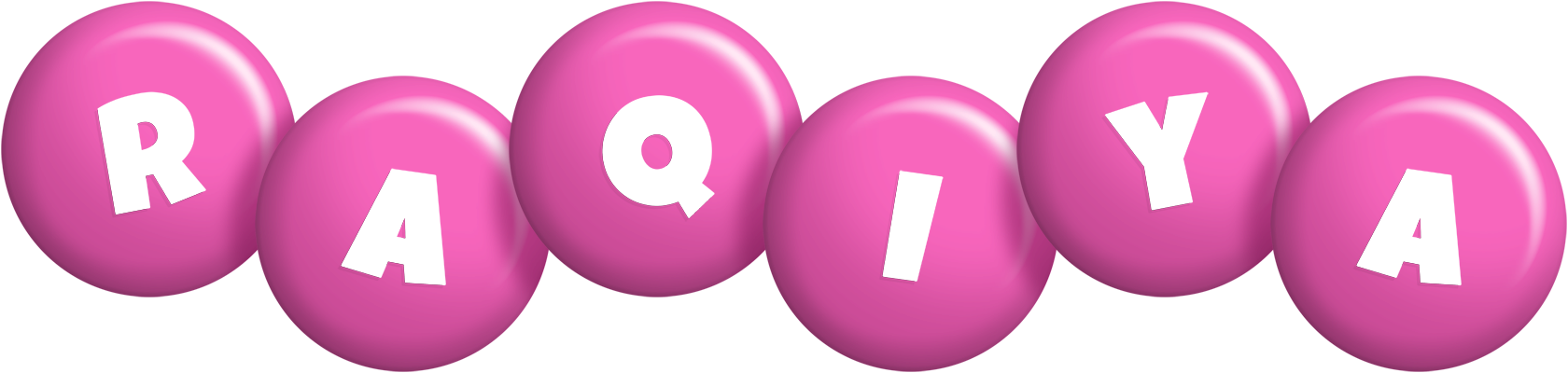 Raqiya candy-pink logo