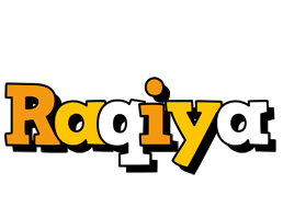Raqiya cartoon logo